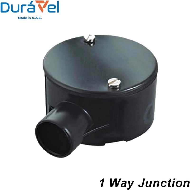 Duravel PVC Electrical Conduit Pipe & Fittings for Indoor and Outdoor Wiring (Junction 1 Way, 38mm) - Image 3